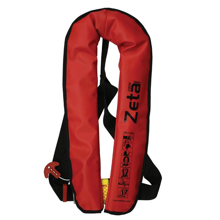 Lalizas Zeta Inflatable Lifejacket 290N ISO 12402-2 Adult Auto Red