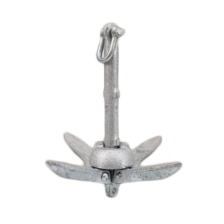 12kg Folding Grapnel Anchor Type B Hot-Dipped Galvanized Steel Marine Boat Kedge