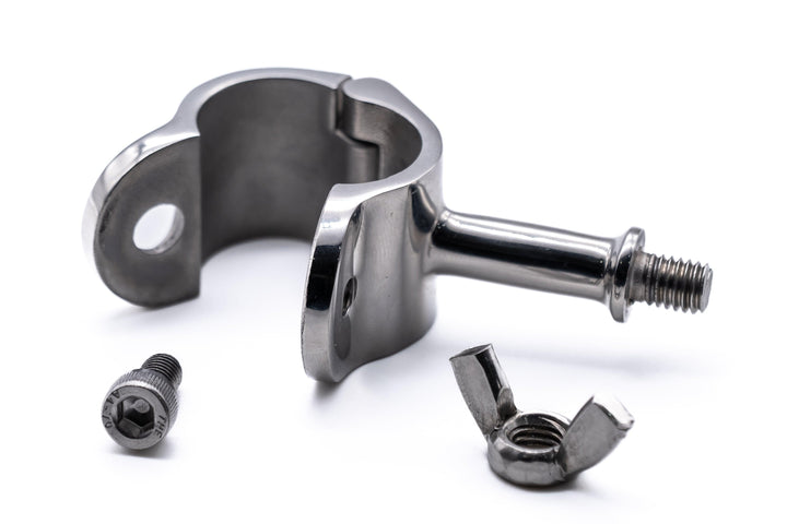 Jaw slide clamp bimini fitting with stem for solar panels 316 A4 stainless steel - 4Boats