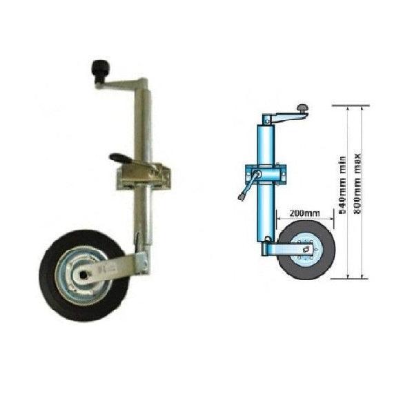 Jockey wheel & clamp Bracket - 4Boats