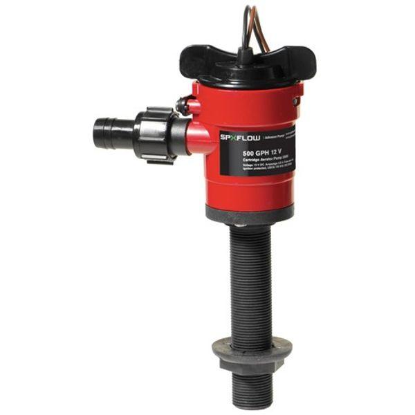 Johnson Cartridge Aerator Pump (500GPH / 12V / 3/4" Straight) - 4Boats