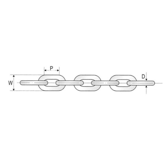 CALIBRATED Hot 6mm Hot-Dip Galvanised Chain, 60m Reel | 4Boats