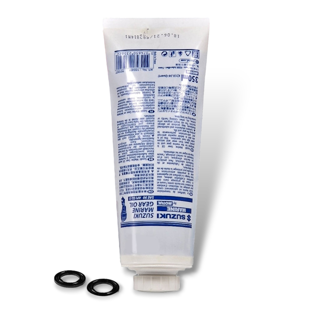 Suzuki Outboard Gearbox Oil Change Kit DF2.5–DF140 – Gear Oil + Gasket ...