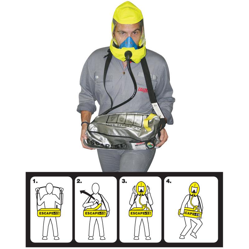 LALIZAS Emergency evacuation Breathing device''ESCAPE-15'' - 4Boats