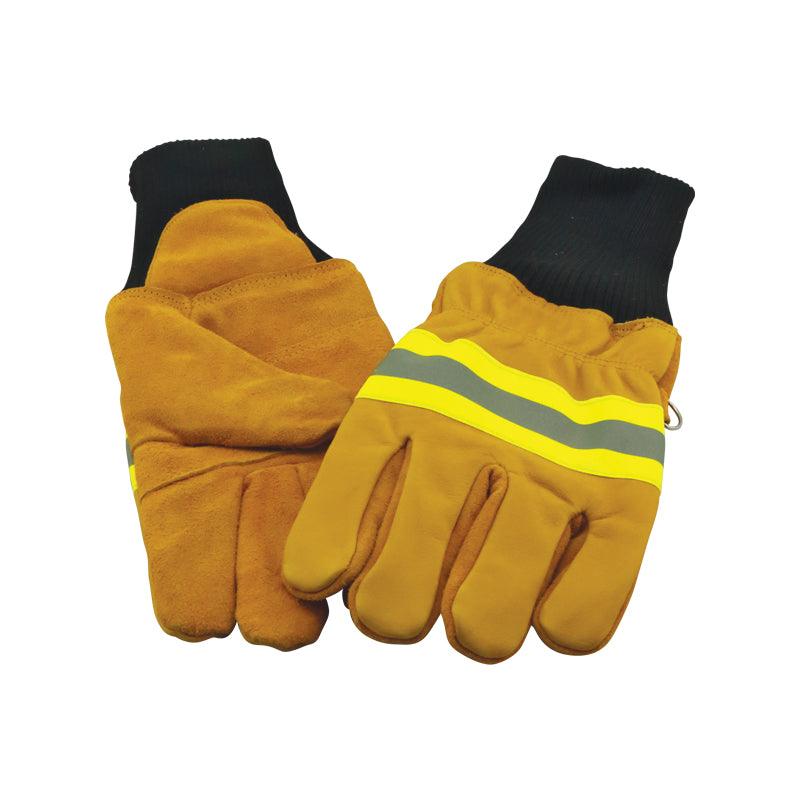 LALIZAS fireproof gloves with yellow reflective stripes for enhanced safety and protection