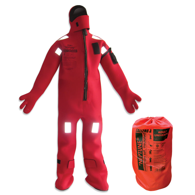 LALIZAS Immersion Suit 'Neptune',SOLAS,Xlarge, Insulated - with neoprene gloves - 4Boats