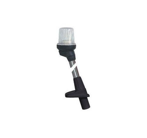 Lalizas Pole Navigation Light - Plug In - White with Black Housing - 105cm - 4Boats