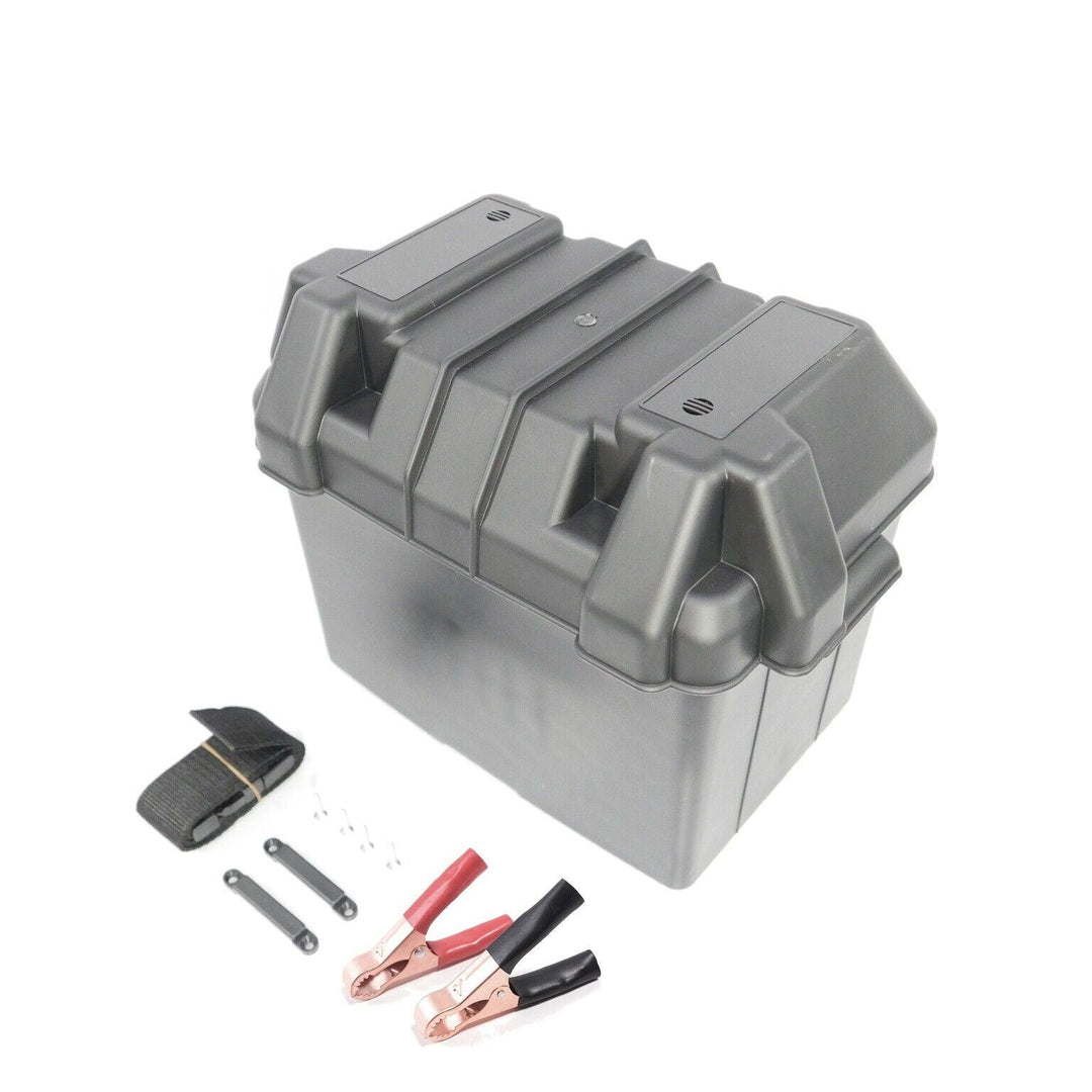 Large Leisure Battery Box – for Group 27M Batteries + FREE Battery Clamps - 4Boats