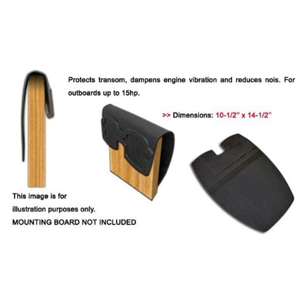 Large Transom Protector Pad for Mounting Outboards up to 15HP - 4Boats