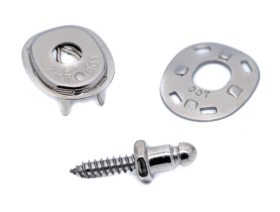 Genuine DOT Lift-the-Dot fastener kit with 5/8 inch long self-tapping studs, 10 pack
