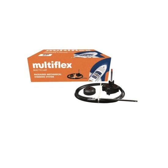 Light Duty Multiflex Boat Steering Cable Kit up to 55HP with Inc Helm Bezel - 4Boats