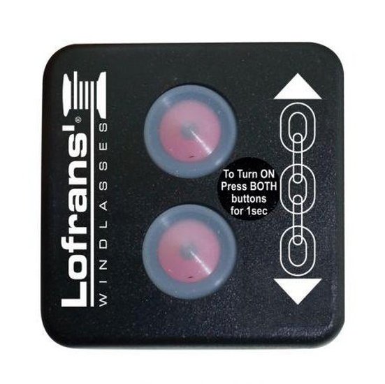 Lofrans Anchor Windlass Touch Switch Panel Up Down, Black - 4Boats