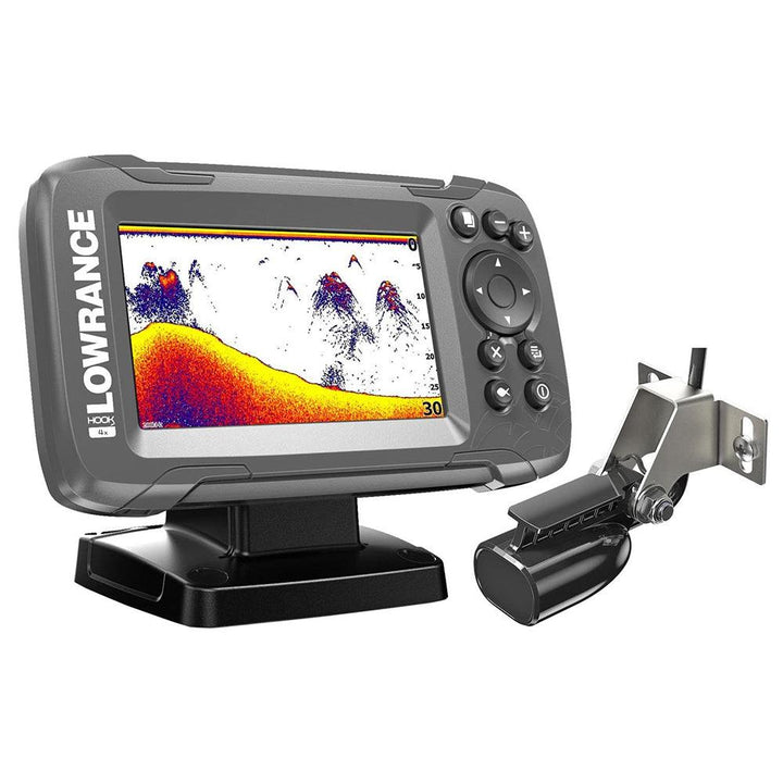 Lowrance New Hook 2 4X Bullet Skimmer Fishfinder with Skimmer Transducer - 4Boats