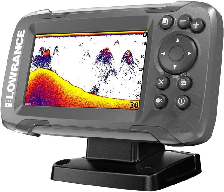 Lowrance New Hook 2 4X Bullet Skimmer Fishfinder with Skimmer Transducer - 4Boats