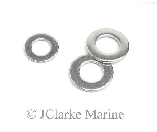 Marine grade stainless steel washers M5, M6, M8, M10, M12 316 A4 - 4Boats