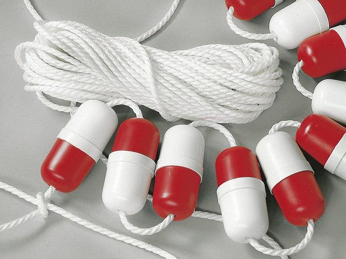 Surface Float Cylindrical Ø60x140mm White/Red - Net Marker Through-Hole 16381