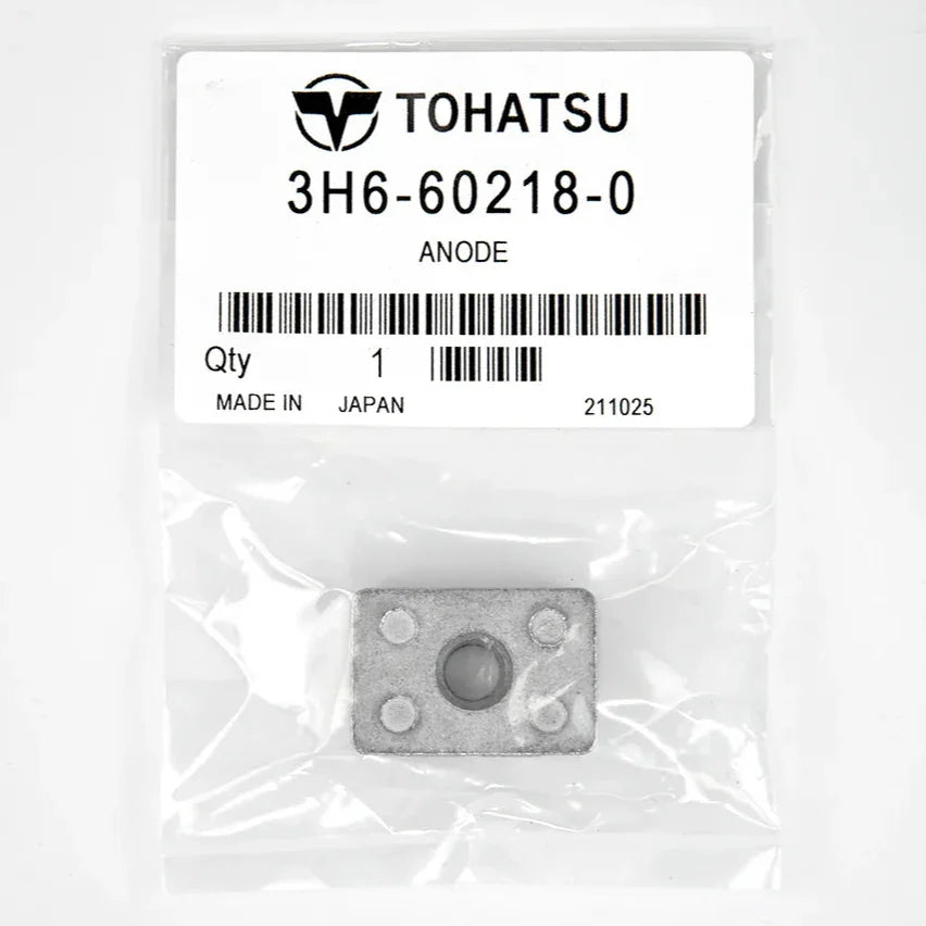 Tohatsu 3H6-60218-0 lower-unit anode equivalent to Mercury 875208 included in the 5HP service kit