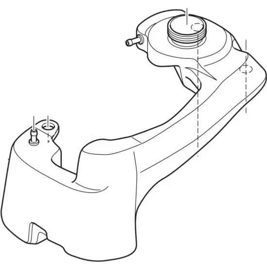 Genuine Tohatsu fuel tank complete 12L 3H9-70316-4 | 4Boats