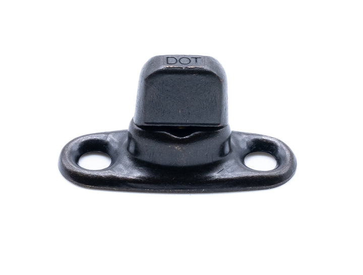 Military oxide black turnbutton fastener 6mm 2 hole base - 4Boats