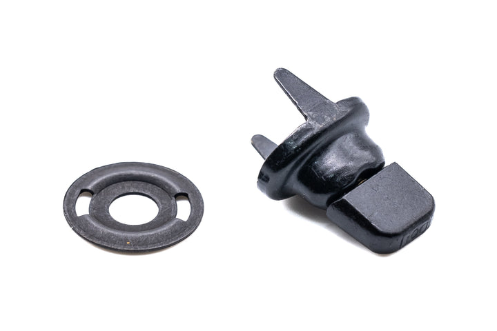 Military oxide black turnbutton fastener cloth to cloth clinch and washer - 4Boats