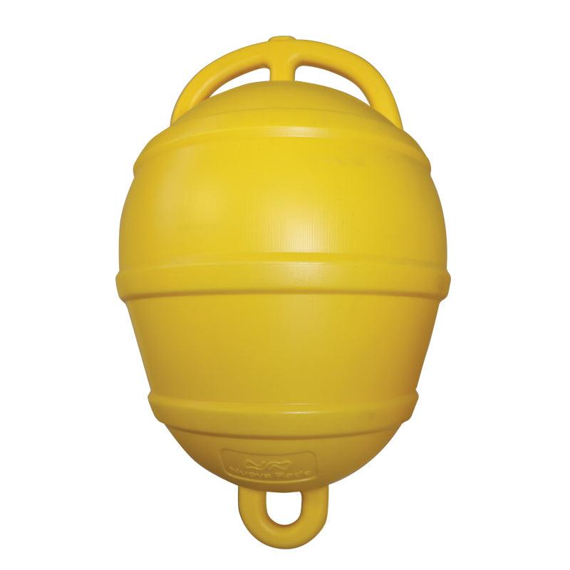 Mooring Buoy Rigid Plastic, Ext.Ø250mm, Yellow - 4Boats