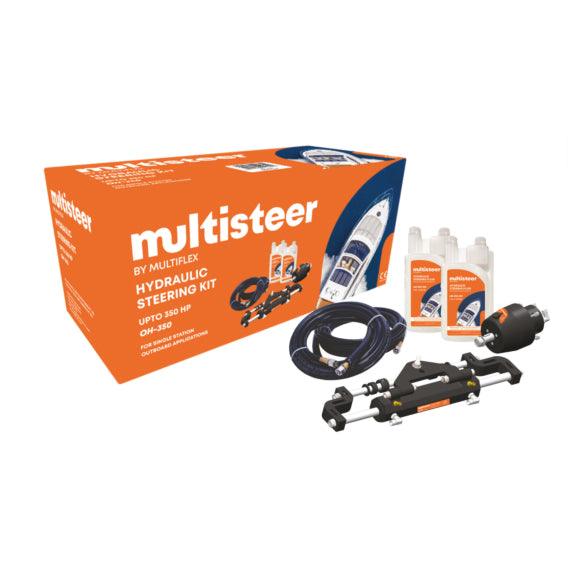 Multiflex Multisteer Outboard Hydraulic Steering Kit (175HP) - 4Boats