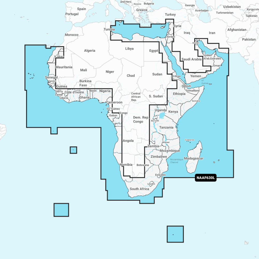 Navionics+ Large Chart: AF630L - Africa & Middle East - 4Boats