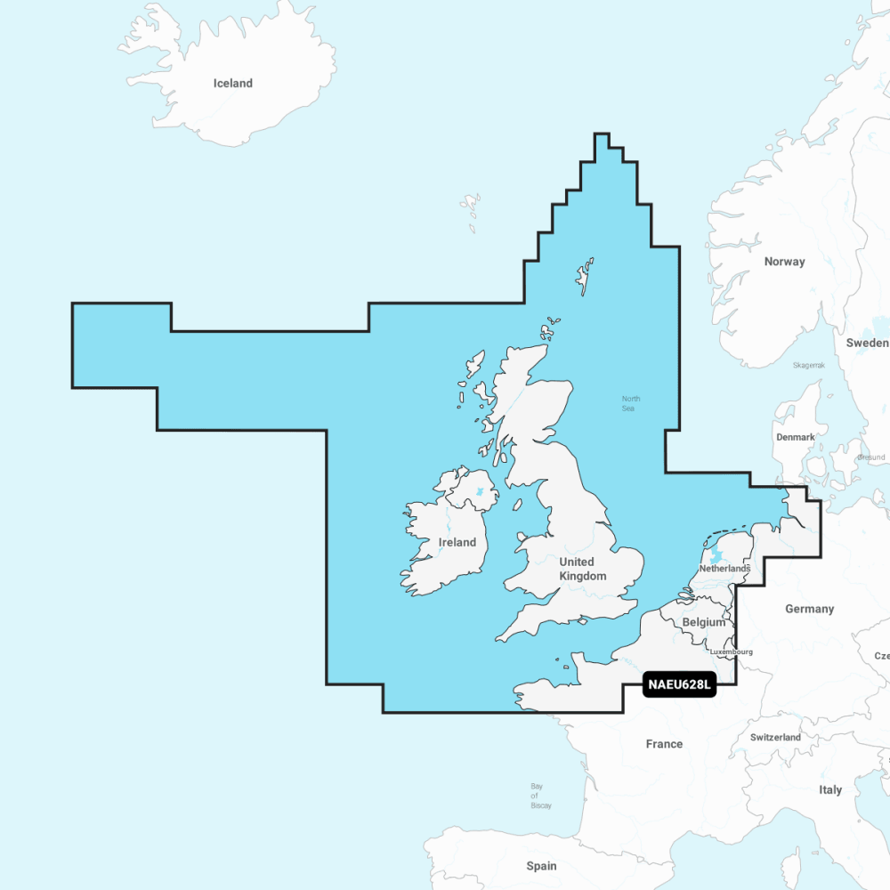 Navionics+ Large Chart: EU628L - UK Ireland & Holland - 4Boats