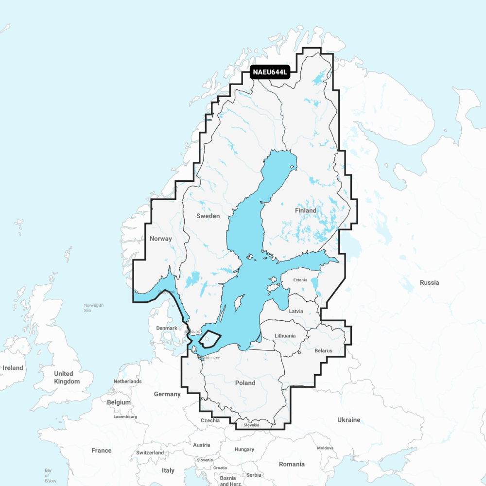 Navionics+ Large Chart: EU644L - Baltic Sea - 4Boats