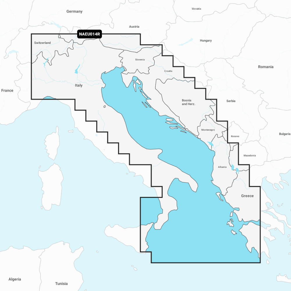 Navionics+ Regular Chart: EU014R - Italy Adriatic Sea - 4Boats