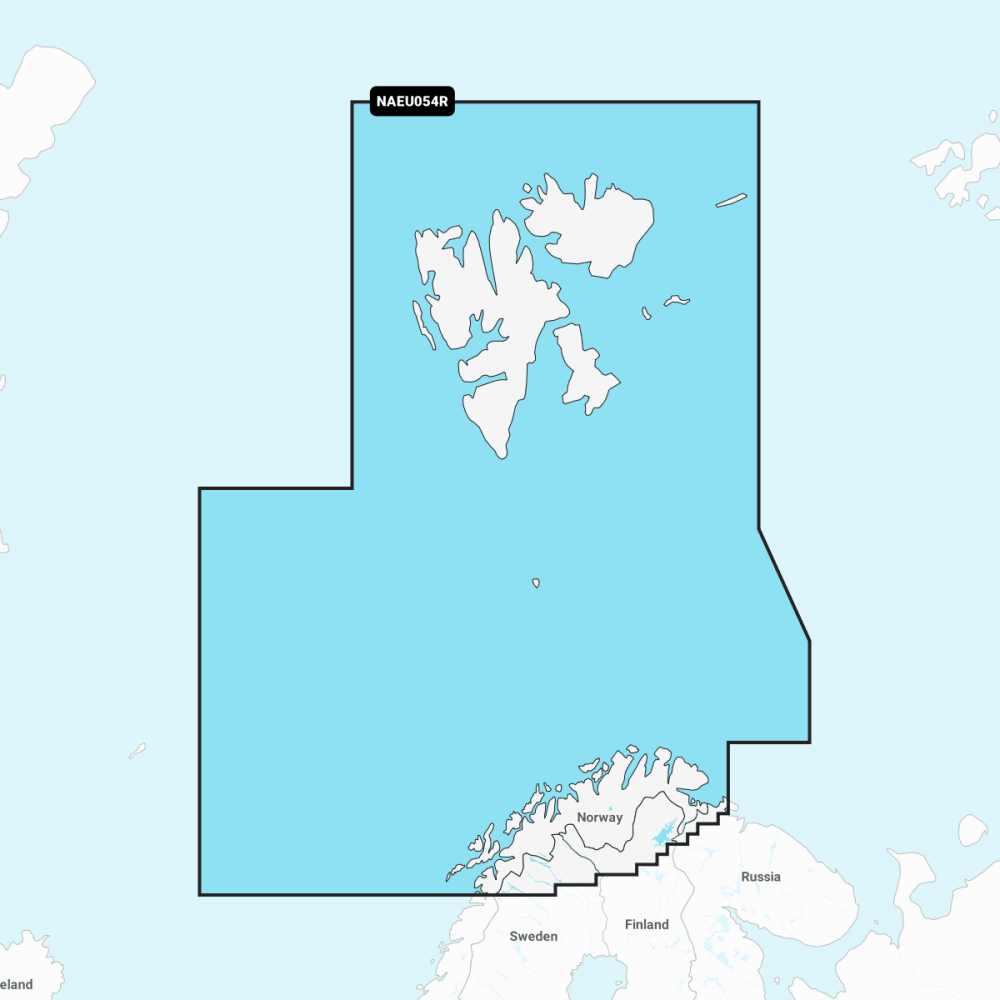 Navionics+ Regular Chart: EU054R - Norway Vestfjorden to Svalbard - 4Boats