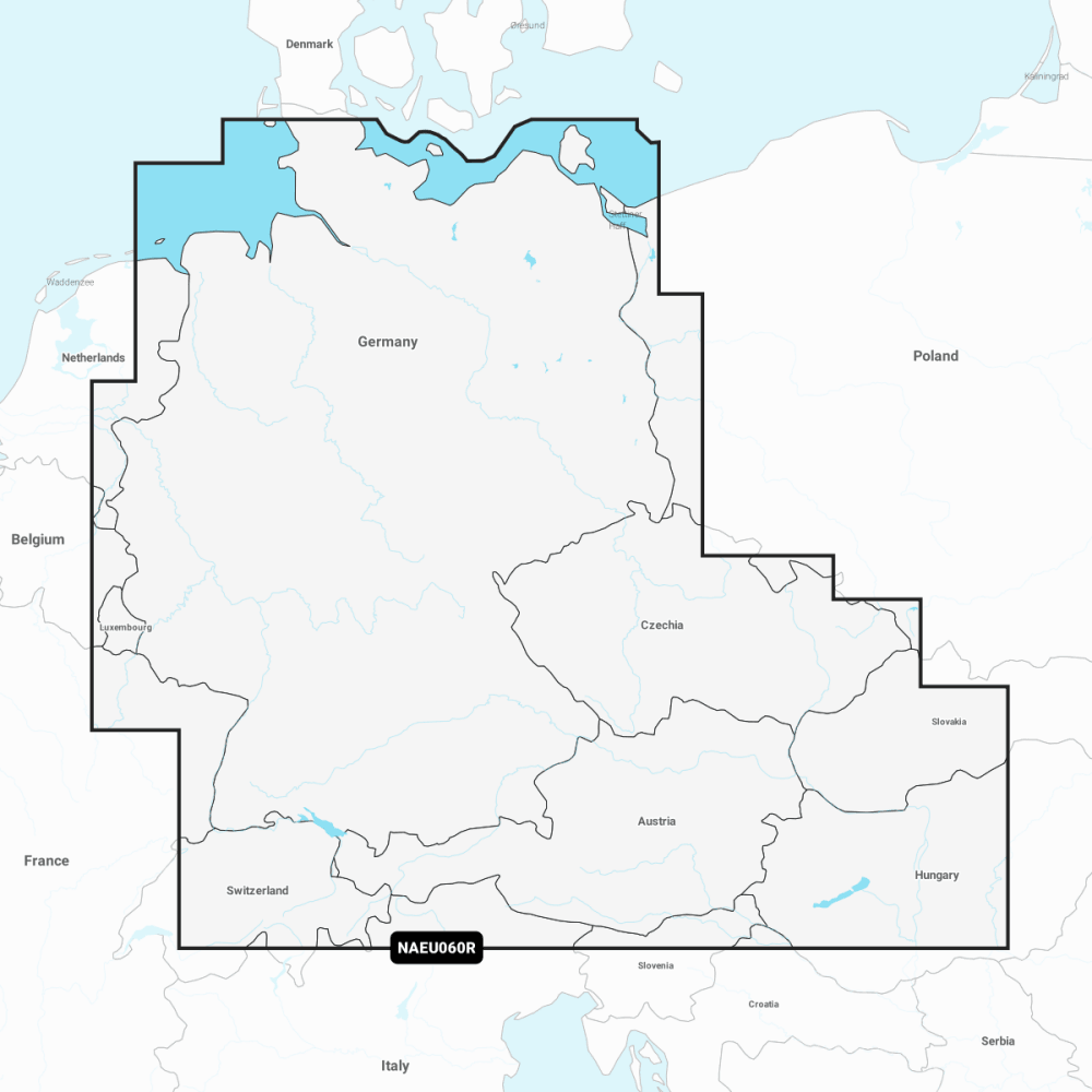 Navionics+ Regular Chart: EU060R - Germany Lakes & Rivers - 4Boats