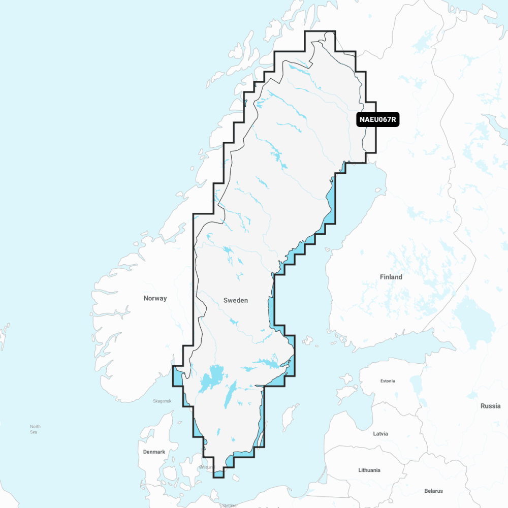 Navionics+ Regular Chart: EU067R - Sweden Lakes & Rivers - 4Boats