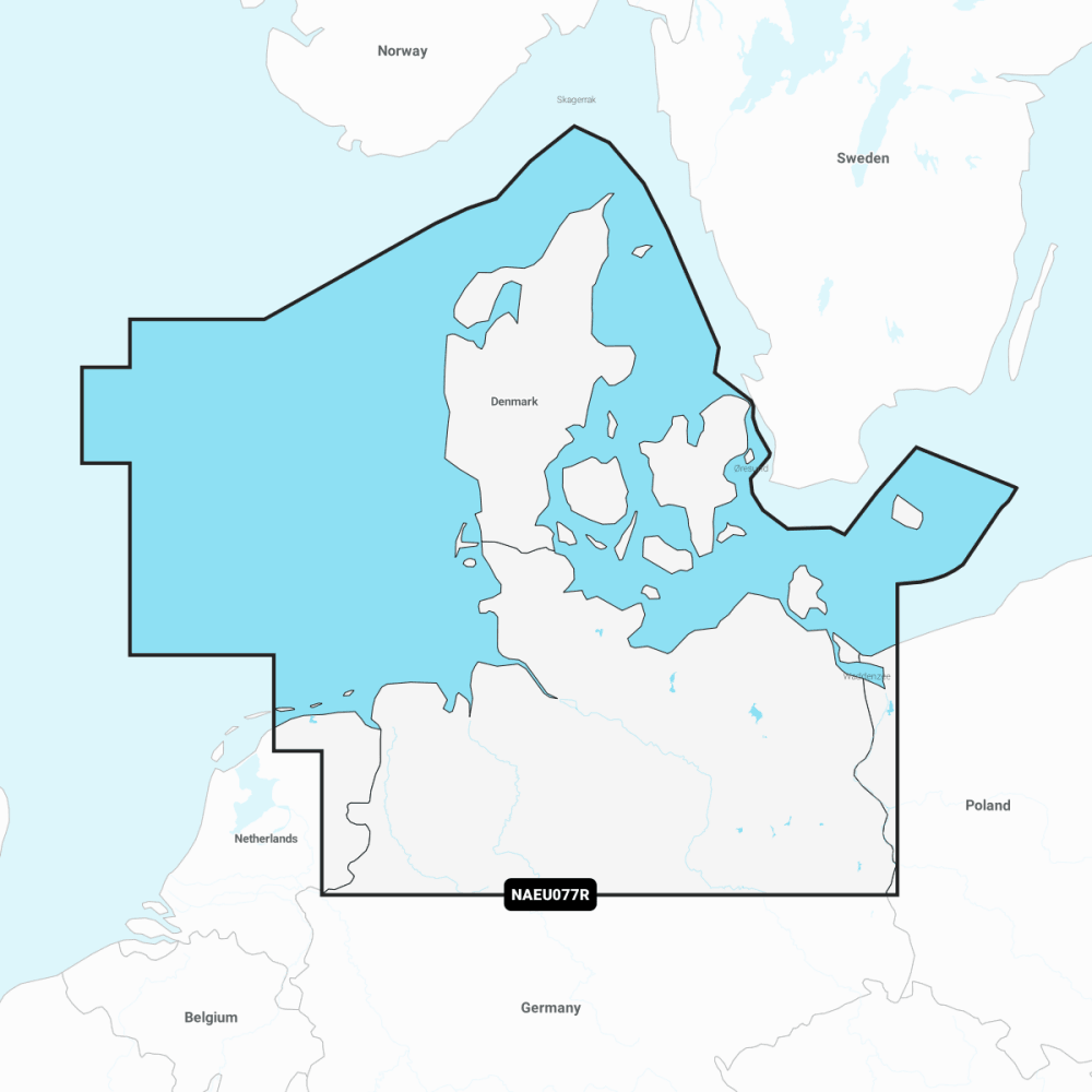 Navionics+ Regular Chart: EU077R - Denmark & Germany North - 4Boats