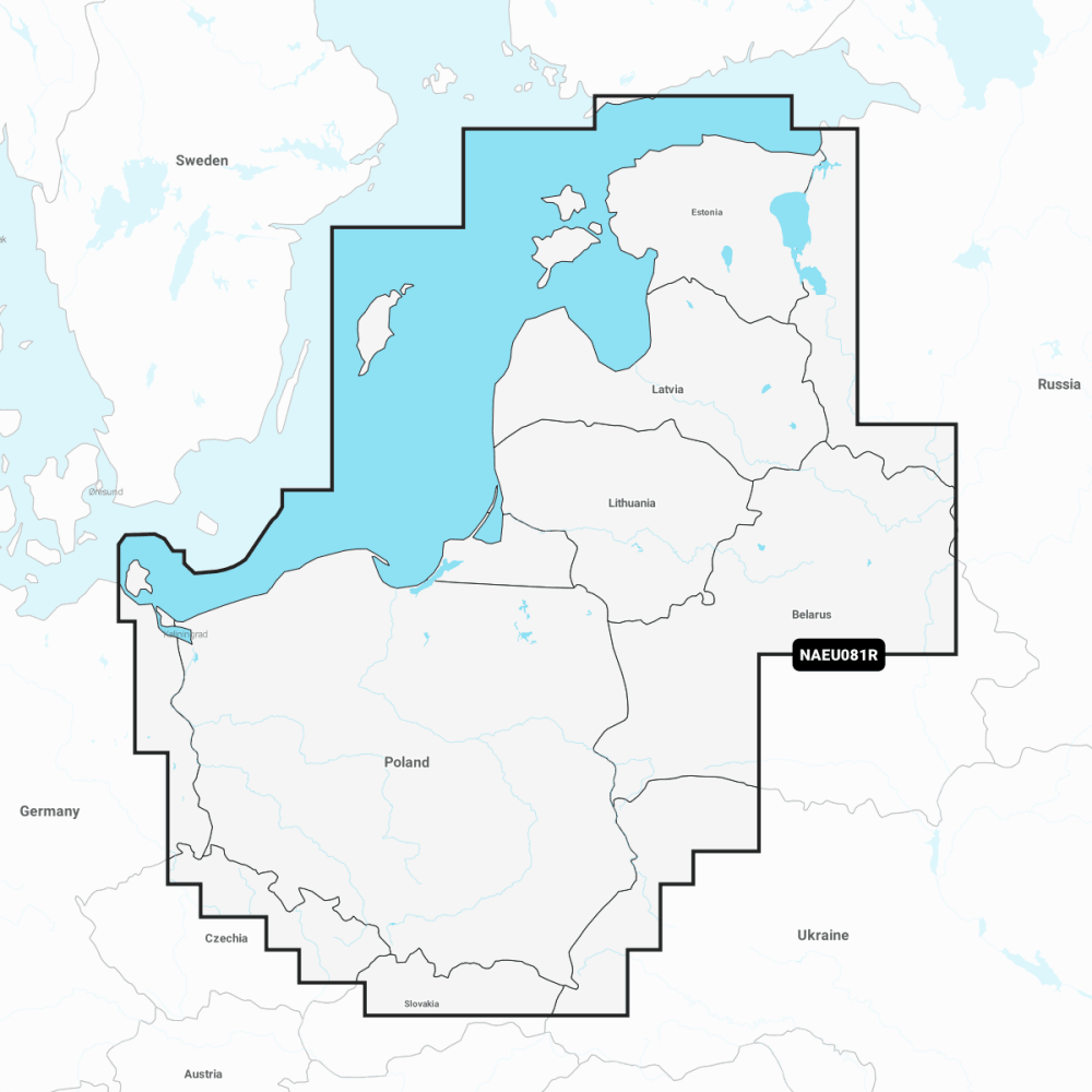 Navionics+ Regular Chart: EU081R - Baltic Sea East Coast - 4Boats
