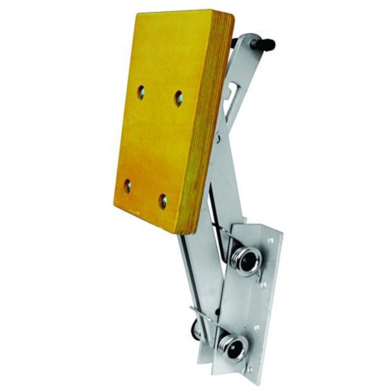 Aluminum Outboard Engine Bracket Wood Pad 15HP 40kg Auxiliary Motor Mount