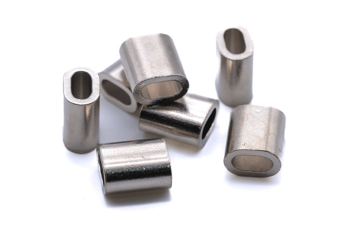 Nickel plated copper ferrules for crimping wire rope - 4Boats