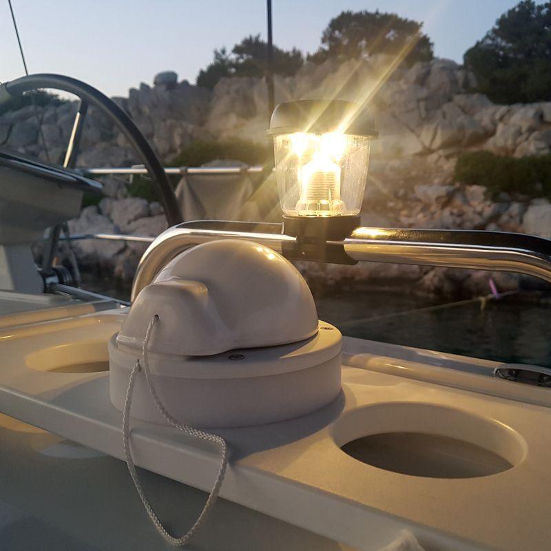 Nuova Rade Rail Mounted Solar Powered LED Marine Light - 4Boats