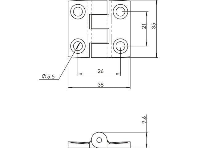 Nylon Hinges - 4Boats