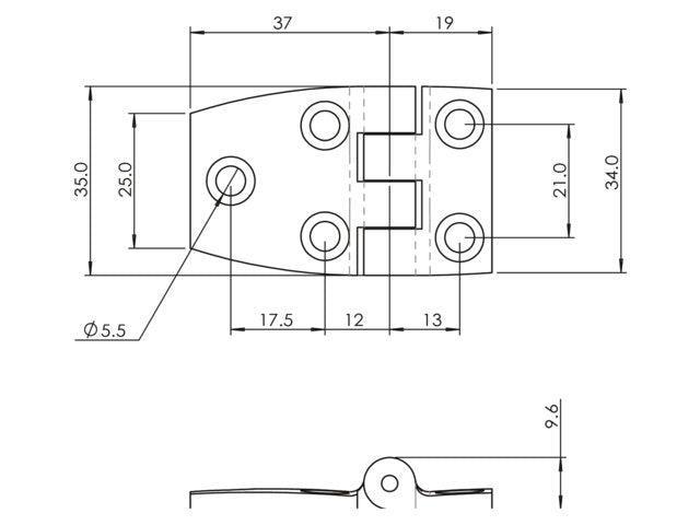Nylon Hinges - 4Boats