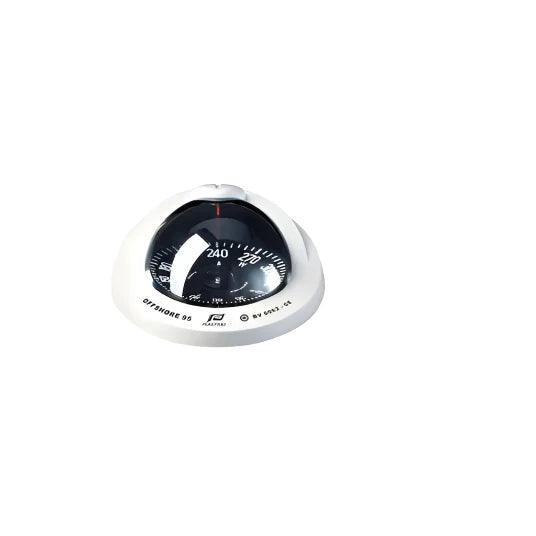 Offshore 95 Compass-Flushmount-White (Black Conical Card) - 4Boats