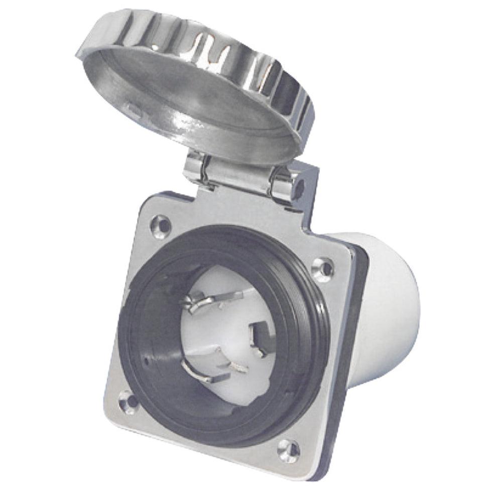 Osculati AISI 316 Stainless Steel 50A 220V Watertight Socket - 4Boats