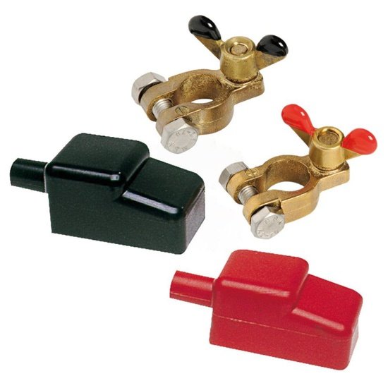 Osculati Pair of Battery Clips & Caps Kit - 4Boats