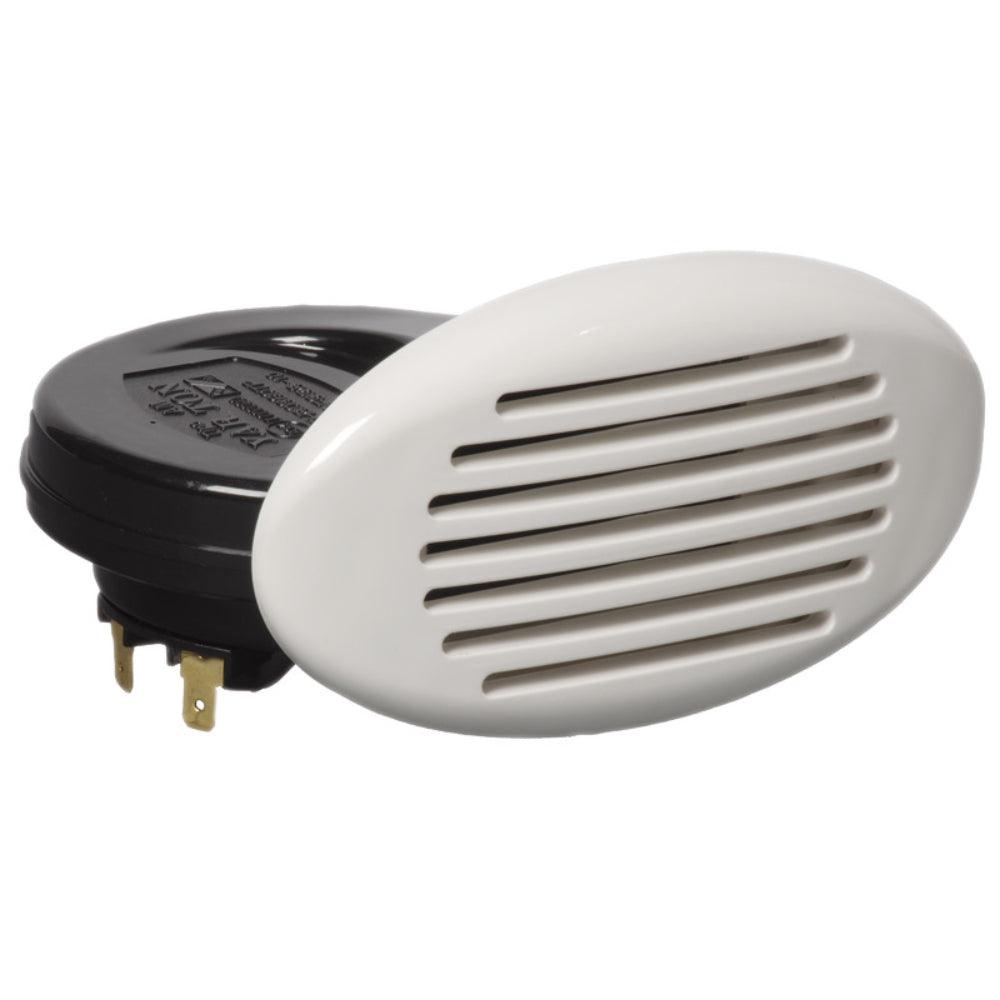 Osculati White Flush-Mount Horn with Spiral Amplifier - 112dB - 4Boats