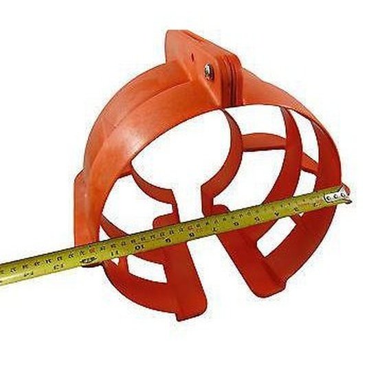 MidMarine outboard propeller guard 11 inch in bright orange, designed for engine protection and safety