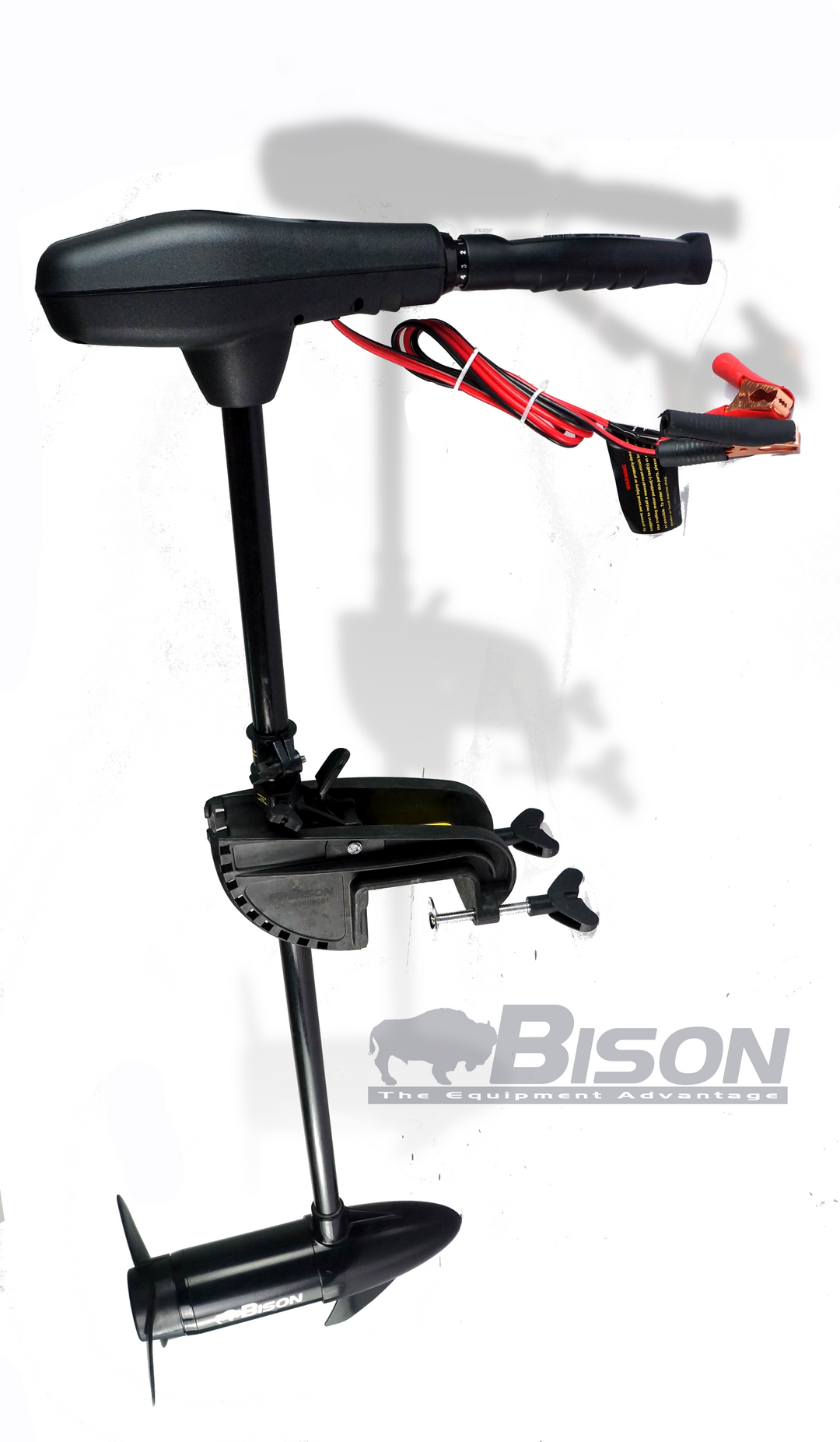 Bison 40lb Saltwater Electric Outboard Motor + 12V Battery Charger | 4boats