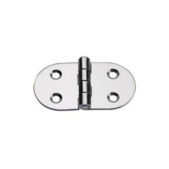 Oval Hinge Inox 316 Right 74mm x 40mm x 2mm - 4Boats