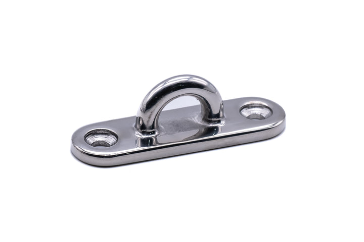 Pad eye oblong base stainless steel 316 a4 marine grade - 4Boats