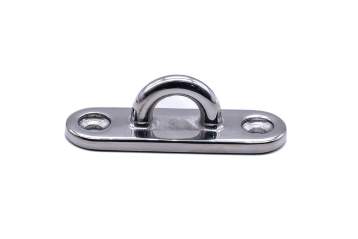 Pad eye oblong base stainless steel 316 a4 marine grade - 4Boats