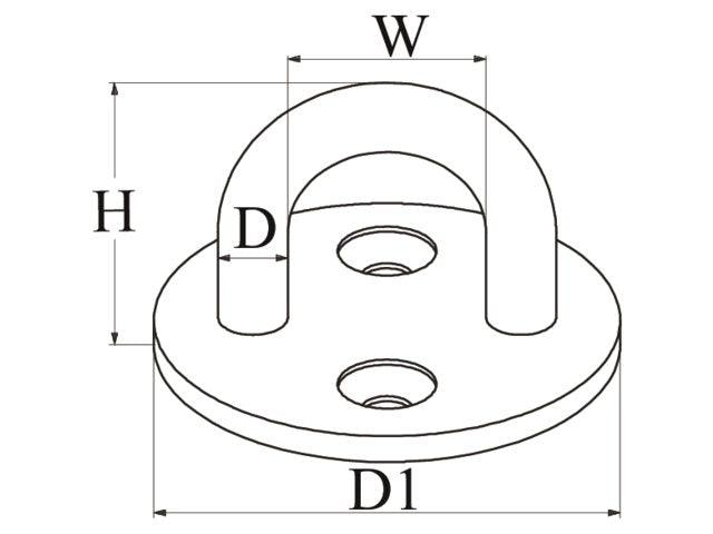 Pad Eyes Round - 4Boats